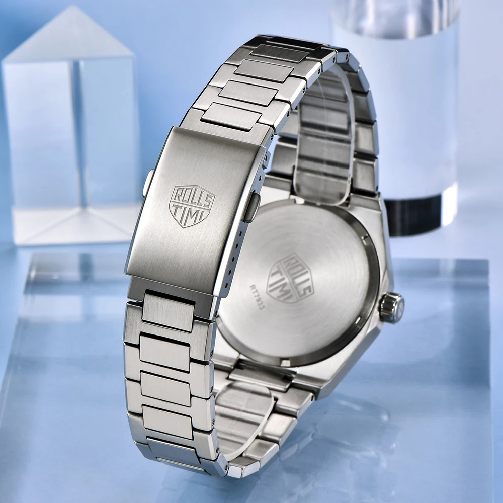 2025 جديد ساعة رجالي RollsTimi تصميم علوي ساعة كوارتز فاخرة الياقوت مرآة ساعات المعصم مقاوم للماء ساعة رياضية هدية للرجل