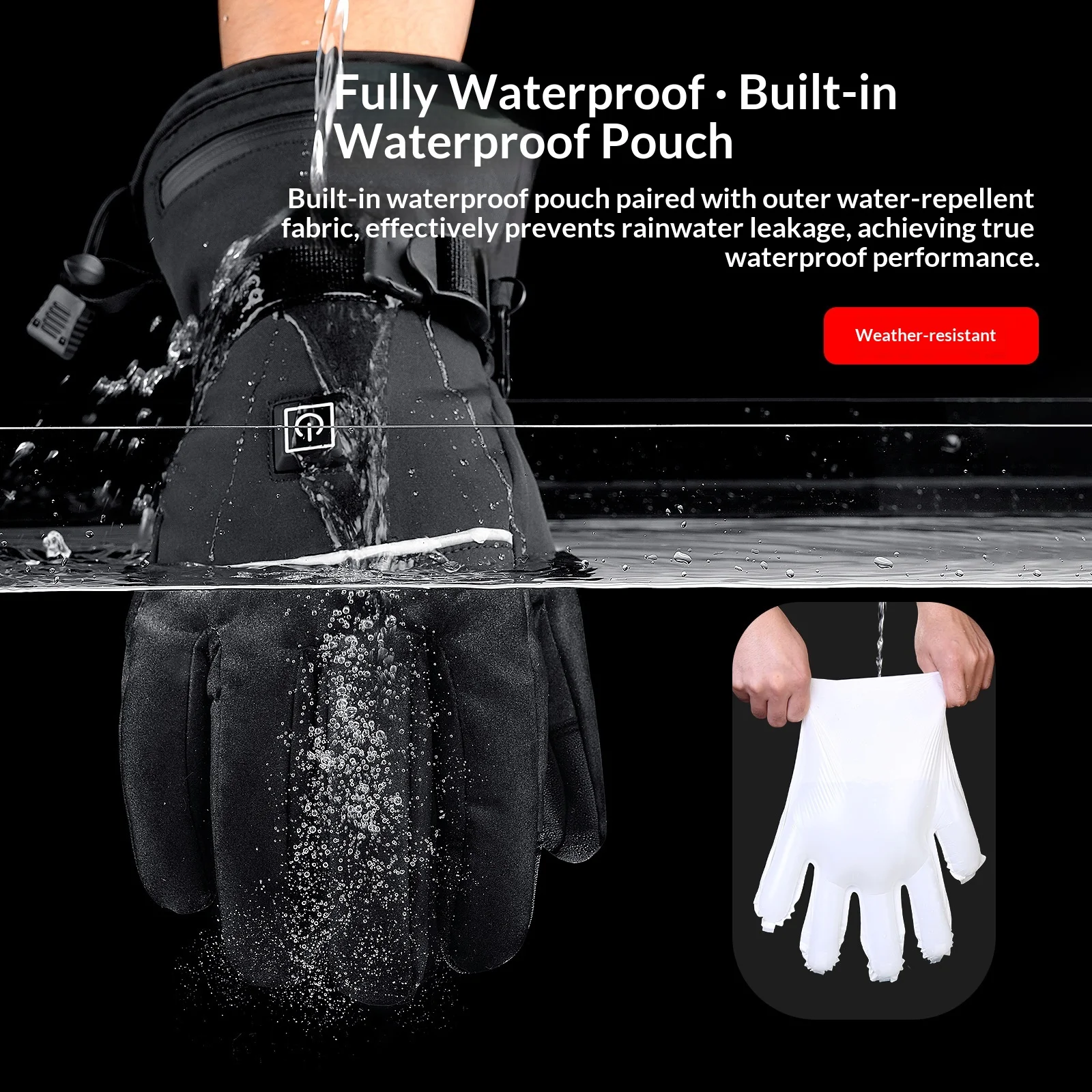 Elektrisch verwarmde motorhand - Ski Glove Waterproof recensie en prijs