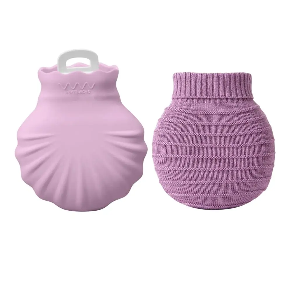 Portable Mini Silicone Hot Water Bottle with Efficient Heat Retention Great for Travel and Cold Weather Comfort