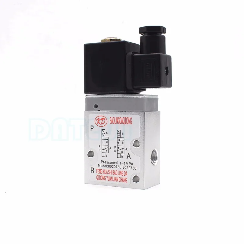 Normally Open 8022750 Two-Position Three-Way Hailong Pneumatic Solenoid Valve Normally Closed 8020750 AC220V DC24V Normally Clos