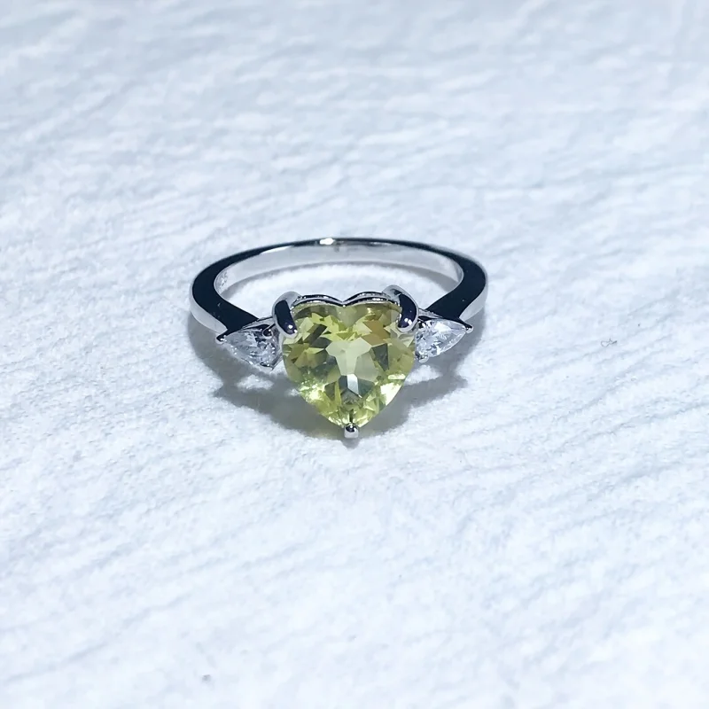 

SGARIT Fine Jewelry Crystal Ring Yellow Sapphire Ring S925 Sterling Silver Inlay Moissanite Rings For Women Fine Jewelry Gift