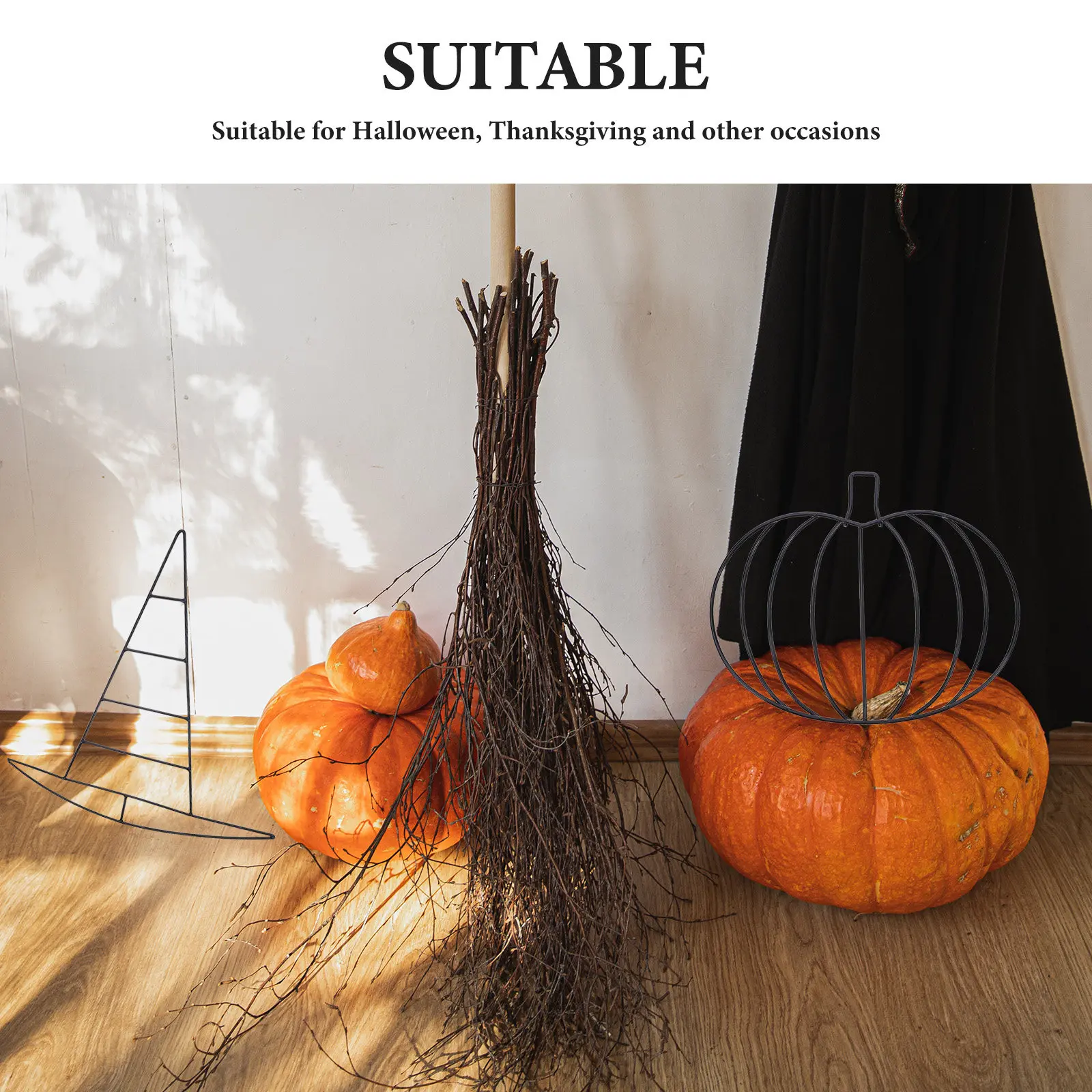 2Pcs Pumpkin Shaped Wreath For - Wreath Form Wire recension och pris