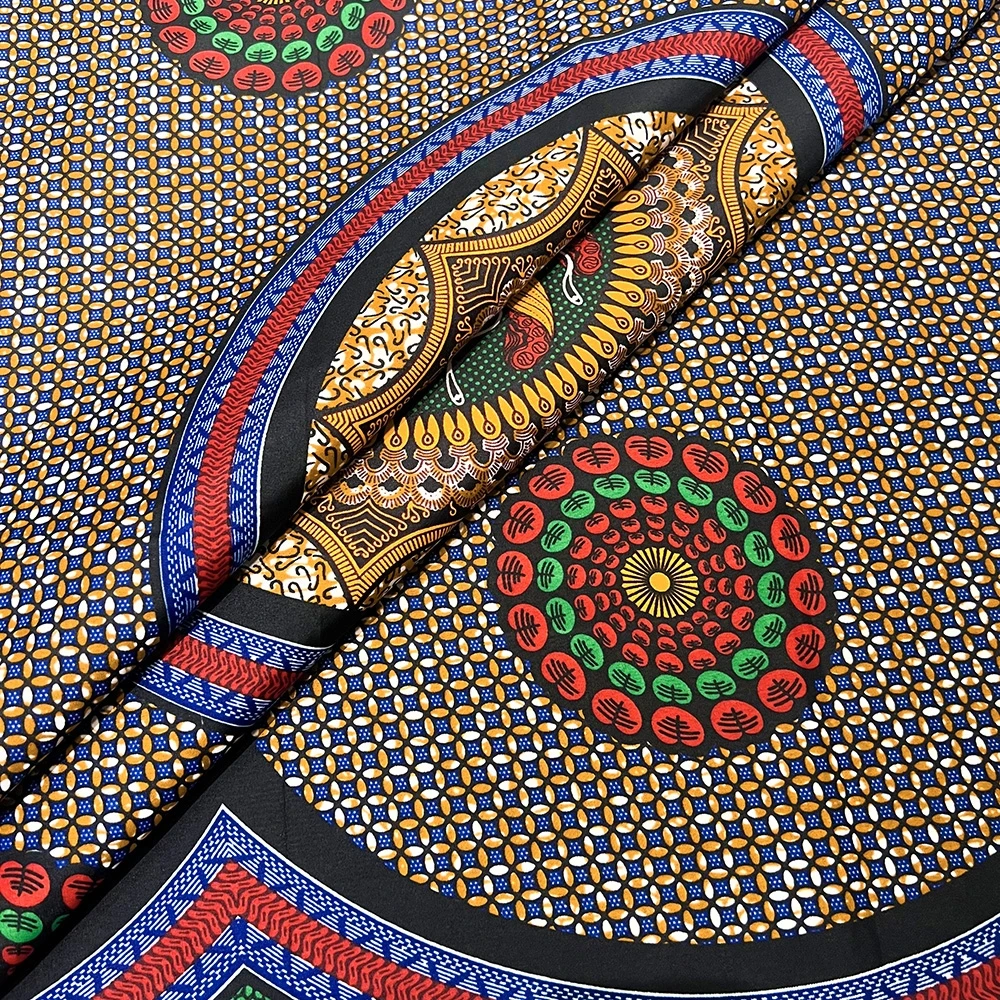 Neue Heiße Verkauf Afrikanischen Wachs Stoff Nigerianischen Ankara Block Drucke Batik Hohe Qualität Nähen Tuch