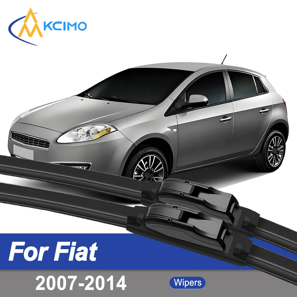 

Premium Rubber Durable Silent Windshield Wiper Blades 2pcs for Fiat Bravo 198 2007-2014 Ritmo Front Wiper Blades Set