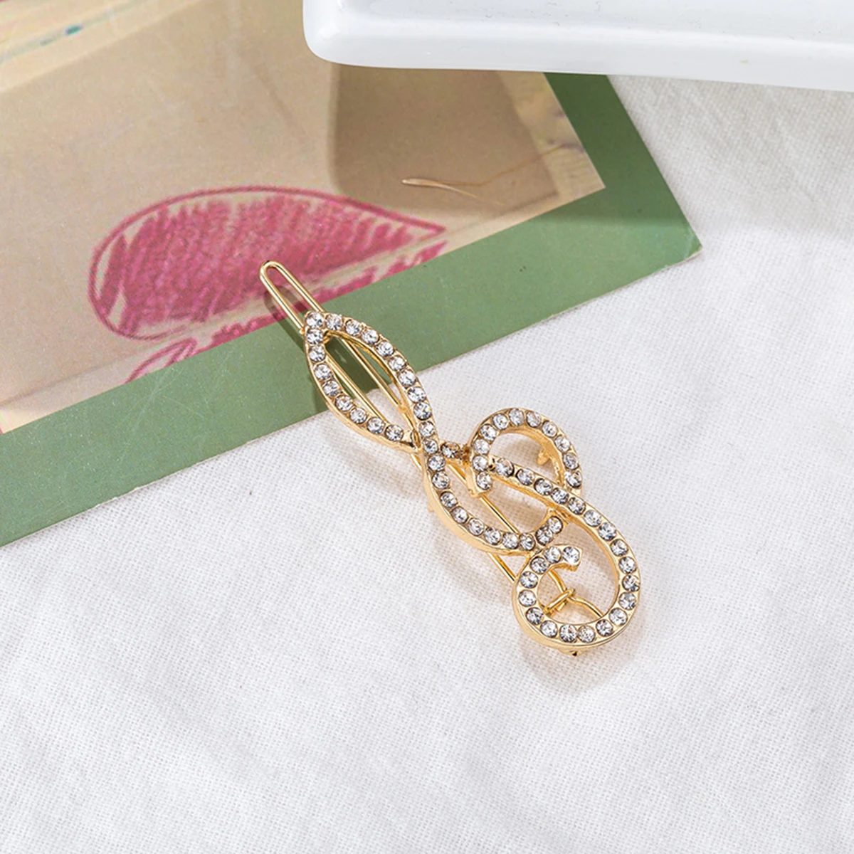 

6PCS PearlHairpin RhinestoneDesign WomenHairClips SimpleElegant PartySuitable AnyHairstyle FashionDecorative Hairpins