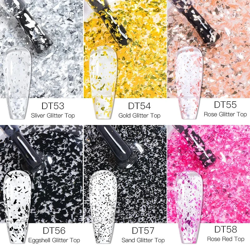 يجتمع عبر 7 مللي بريق معطف فوقي جيل طلاء الأظافر بريق معطف فوقي نقع قبالة الأشعة فوق البنفسجية LED هلام مسمار الفن ورنيش مانيكير لوازم #4