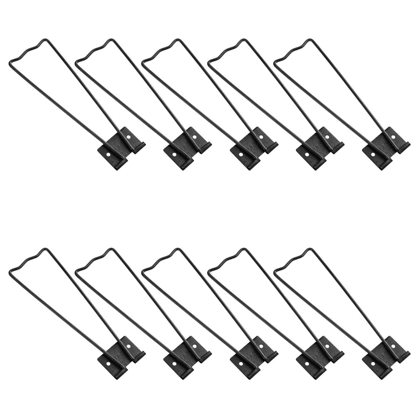 10Pcs Sturdy Glazed Iron Picture Frame Easel Back Supports Simple Design Tabletop Photo Display Stand for Home Office Studio Use