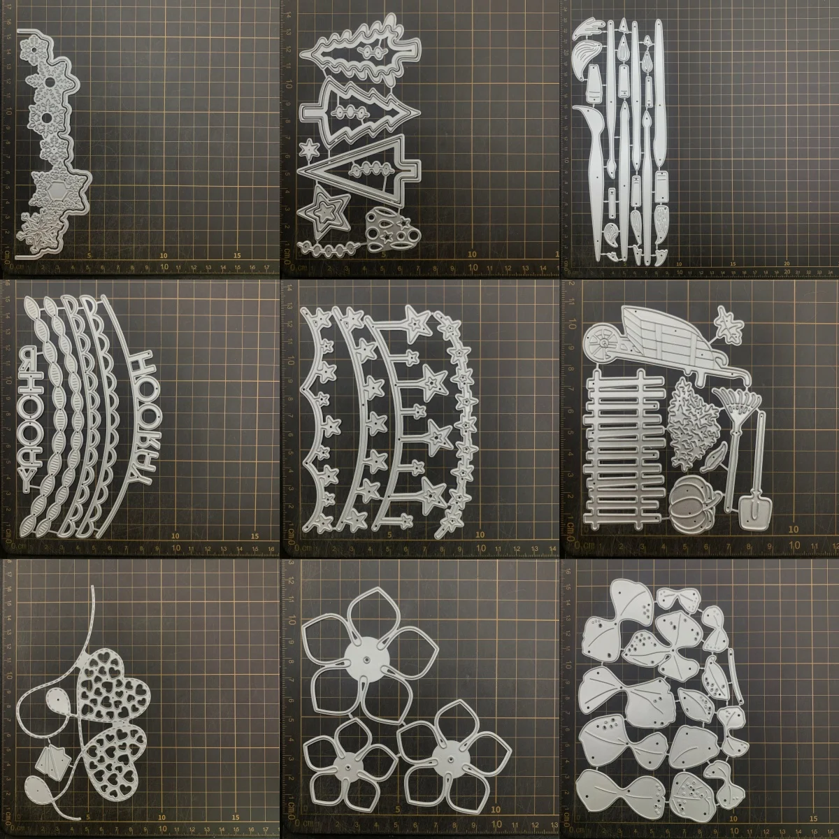 

9 kinds Flowers ribbons Trees Metal Cutting Dies Stencils For DIY Scrapbooking Decorative Embossing Handcraft Die CutsTemplate