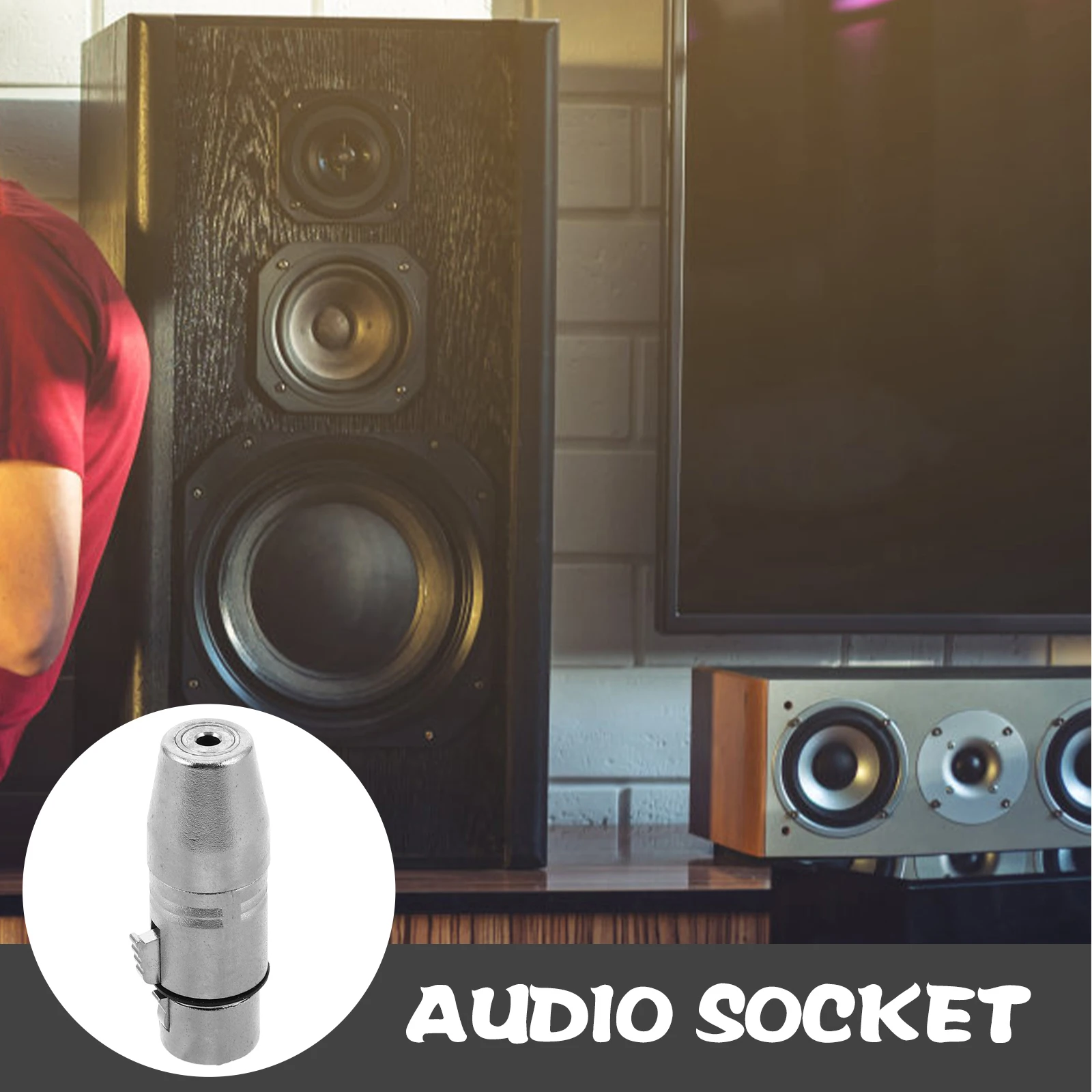 

Redirecting Farmers' Female Head to Adapter Aux Xlr Audio Cable Adaptor Mic Connection Silver Headphone Jack