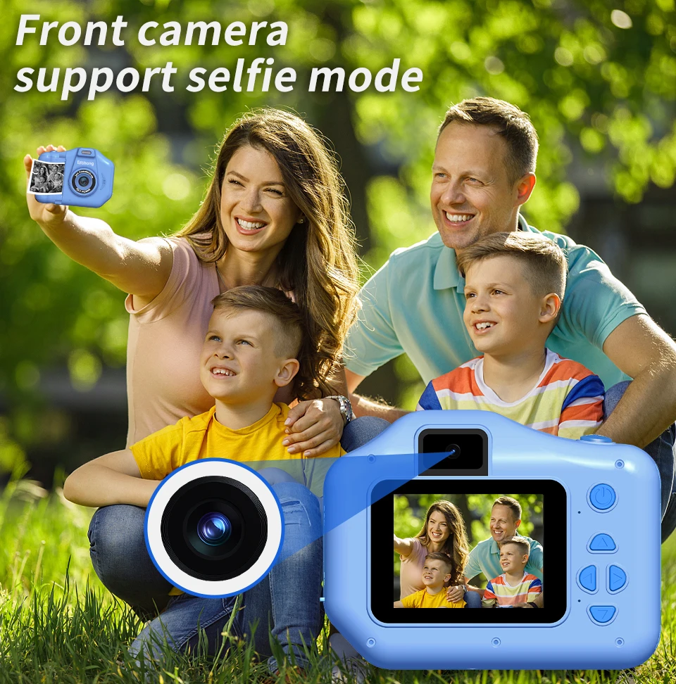 New Children Instant Print Camera 10x Digital Zoom Kids Digital Photo Camera Girl\'s Child Camera Video Boy\'s Birthday Gift