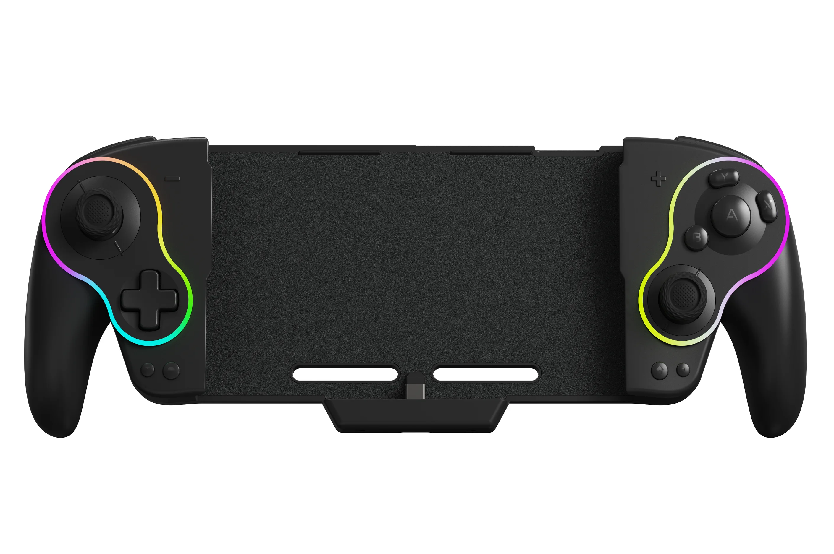 LinYuvo Retro Gamepad KS63 for Switch OLED with Dazzle Color Supports Programming &Vibration Adjustment,Silicone material