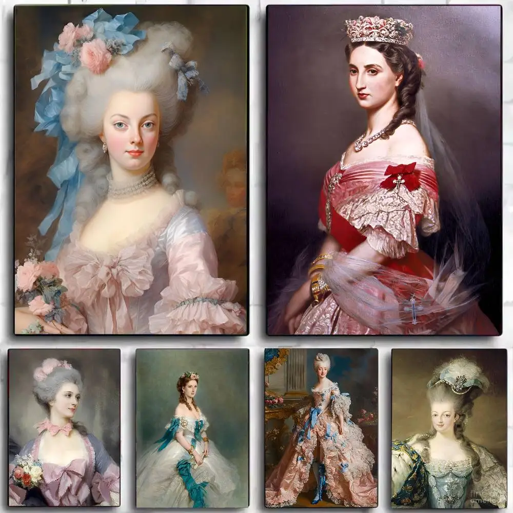 1 قطعة ماري أنطوانيت المشارك ذاتية اللصق الفن مقاوم للماء ورقة ملصق مقهى بار غرفة جدار ديكور