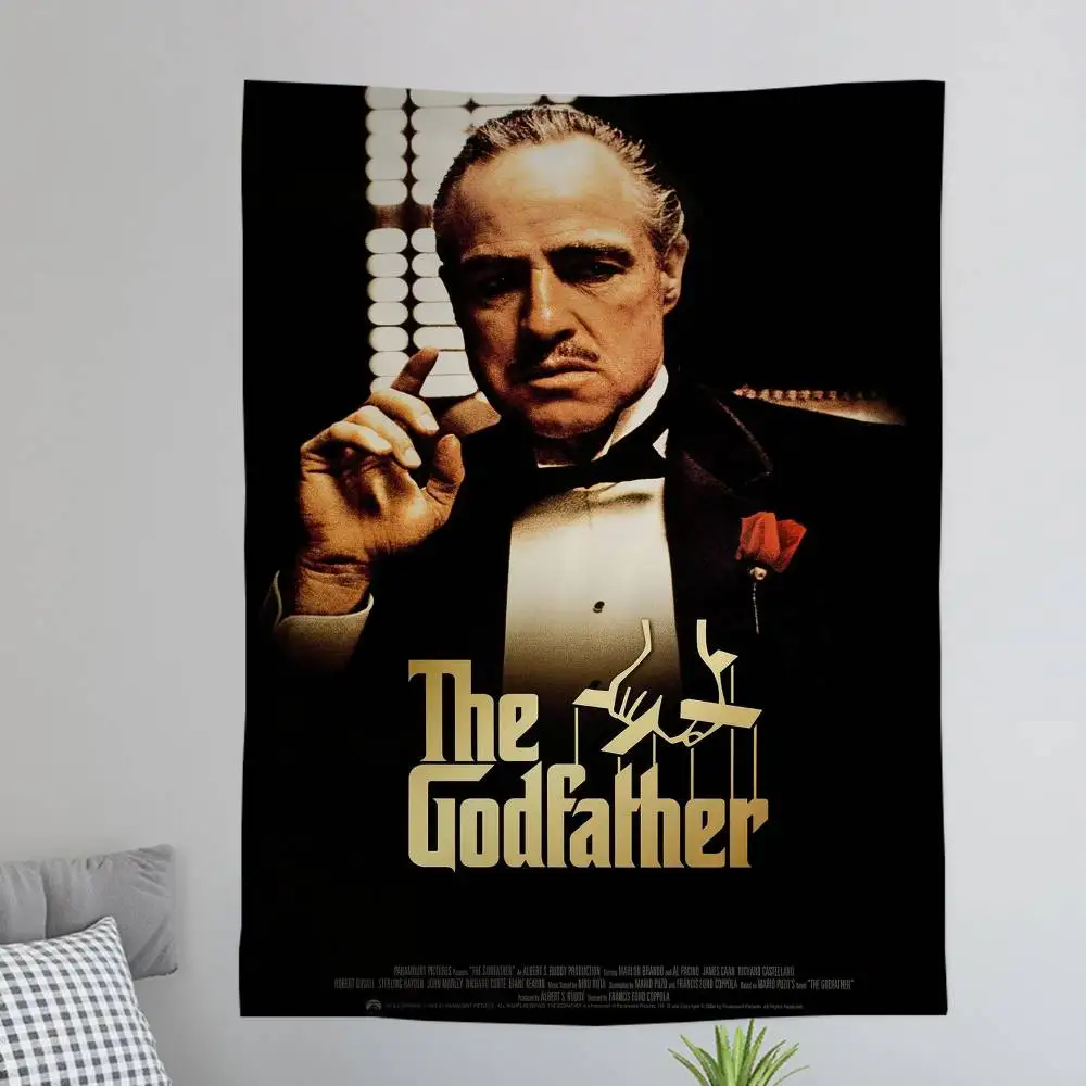 Classic Movie Godfather Tapestry Art Printing Japanese Wall Tapestry Anime Wall Hanging Home Decor