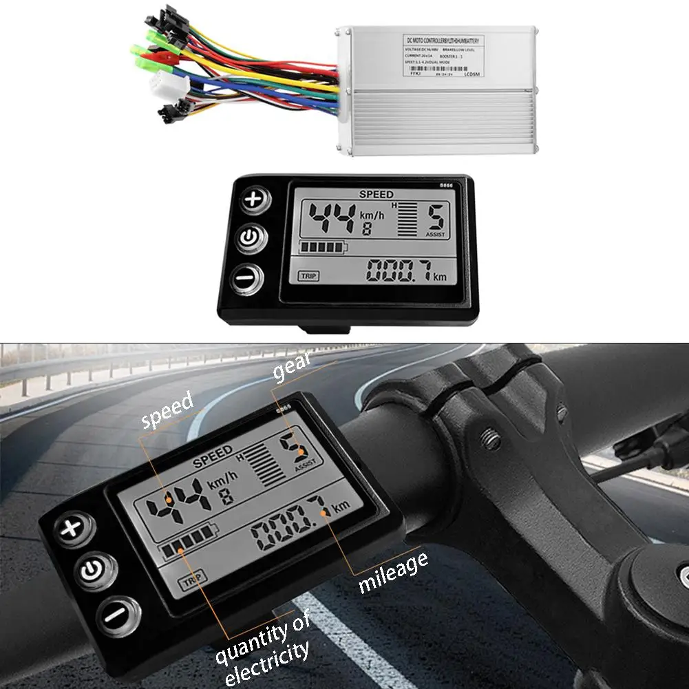 Advanced Technology in the EBike Conversion Kit includes a High Performance Brushless Motor Controller & LCD Screen