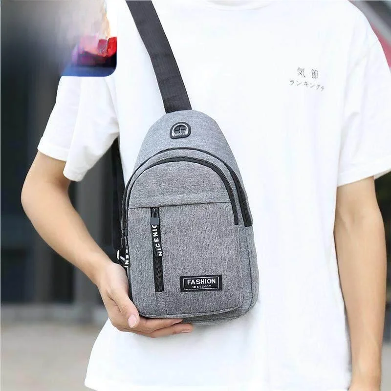 

Мужская сумка-слинг через плечо, модная портативная маленькая сумка-рюкзак, женская сумка, стильная, износостойкая, для отдыха