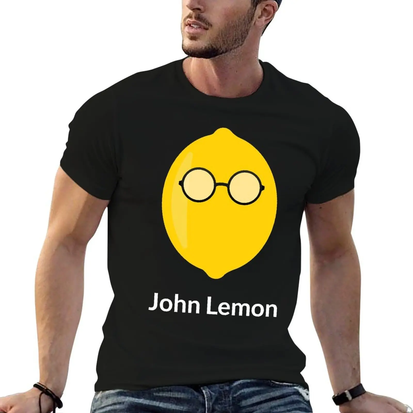 

John Lemon T-Shirt t shirts for man pack white t shirts cotton 100% T-Shirt