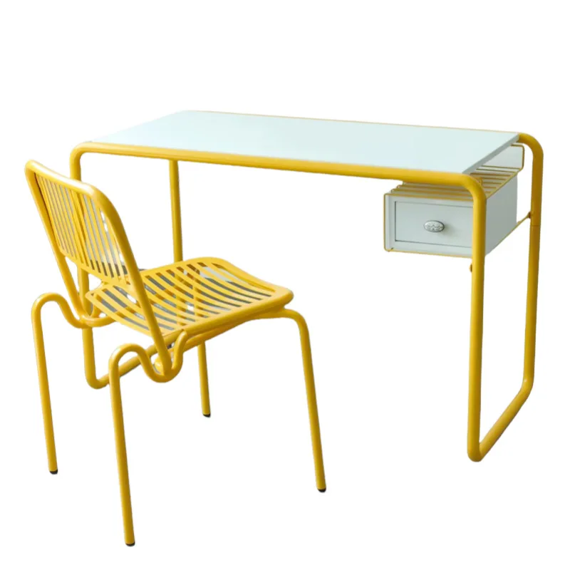 

Desktop paint-free board metal spray paint computer table simple modern wrought iron home desk conference table