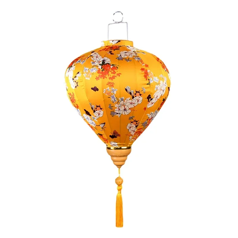 

Butterfly Color Diamond Lantern Outdoor Waterproof Antique Scene Decoration Silk Cloth Festive Lantern Antique Lantern