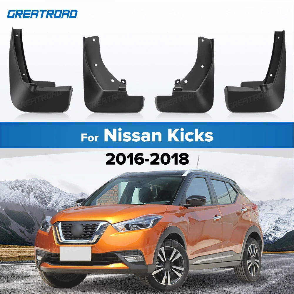 For Nissan Kicks 2016 2017 2018 Fender Mudflaps Splash Guards Mudguards Mud Flaps car Accessories