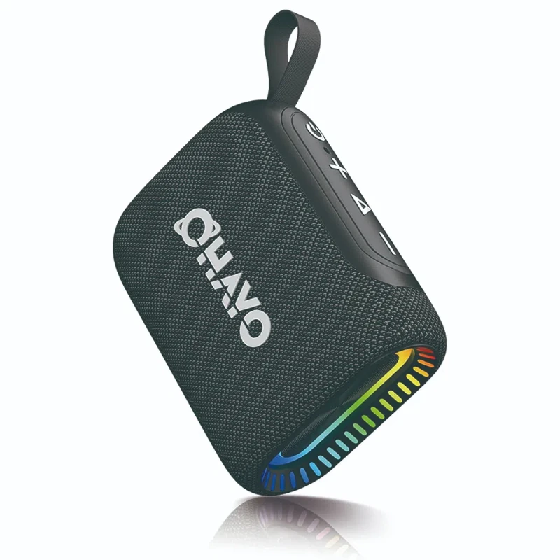 Mini haut-parleur HI-FI sans fil, haute fidélité, Bluetooth 5.3, son Surround à 360 degrés, avec lumière RGB, étanche, pour l'extérieur, IPX7