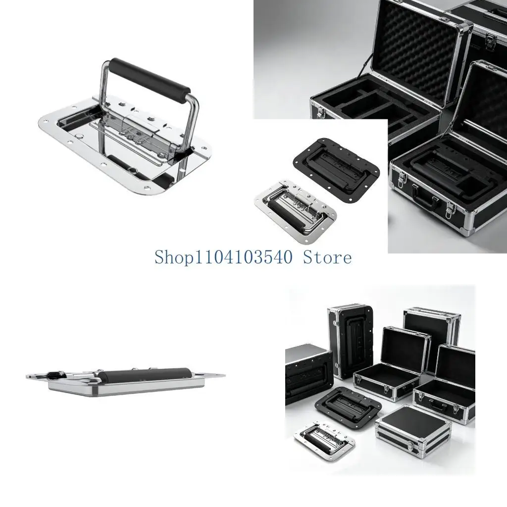 02DC Recessed Cabinet Pull Handle for Wardrobes, Drawers, and Trunks
