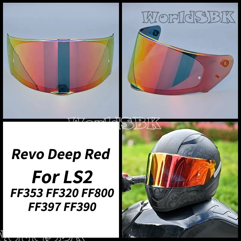 Visors for LS2 FF320 Stream FF353 Rapid FF328 FF800 Motorcycle Helmet Replace Extra Lens Black Iridium Silver