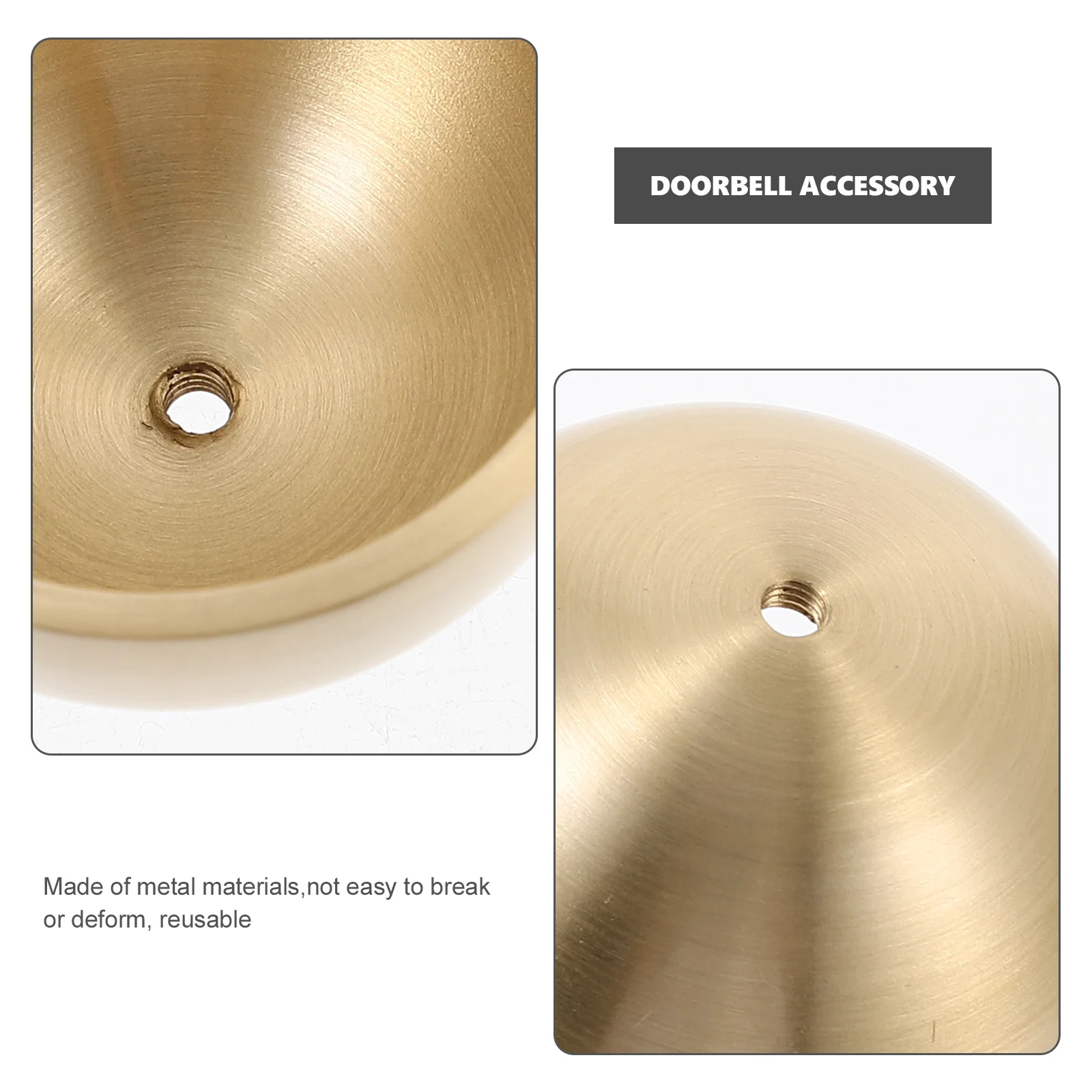 

1Set Brass Bell Accessory DIY Decorative Doorbell Entry Chime Shopkeeper Bell Wind Chime Replacement Home Door Decor Accessory