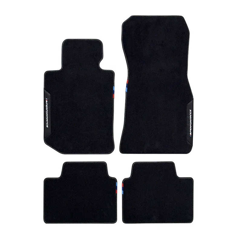 High quality Suitable Fit BMW12345678 e39 e36 e30  series X1X2X3X4X5X6X7 G20G22G30G80G82 M Performance style velvet foot pads