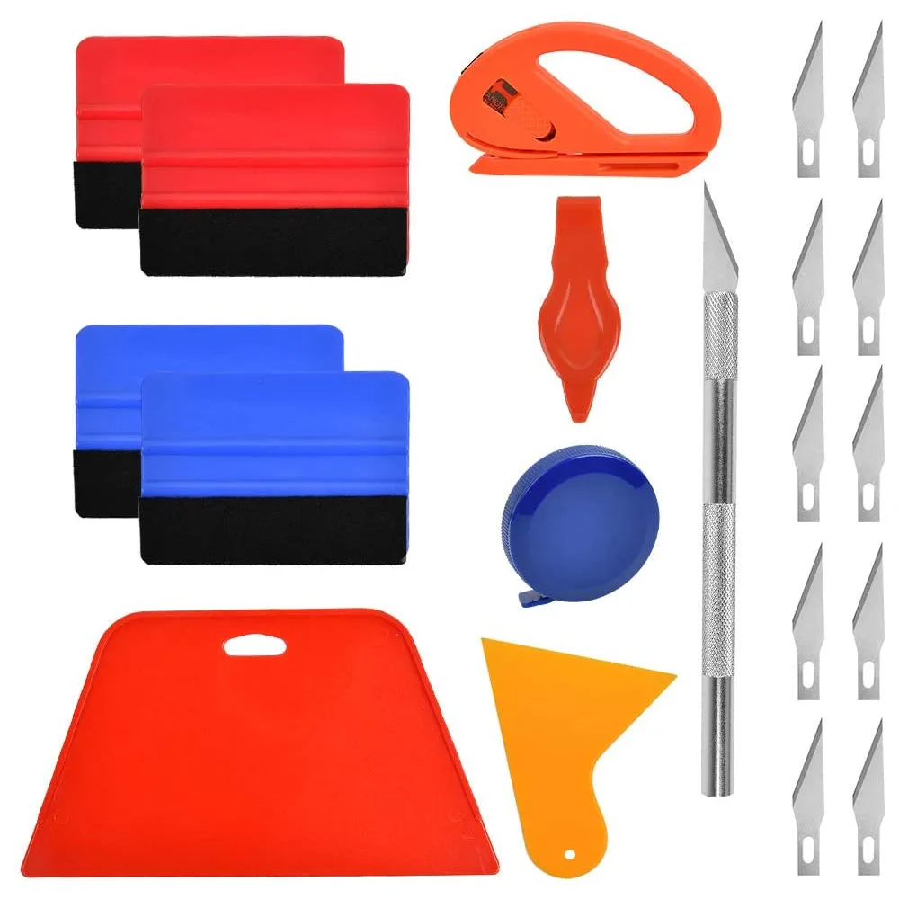 

ABNC-20 Pcs Car Vinyl Wrap Tool Kit, Wrap Squeegee Wallpaper Smoothing Tool for Car Wrapping and Install Wallpaper