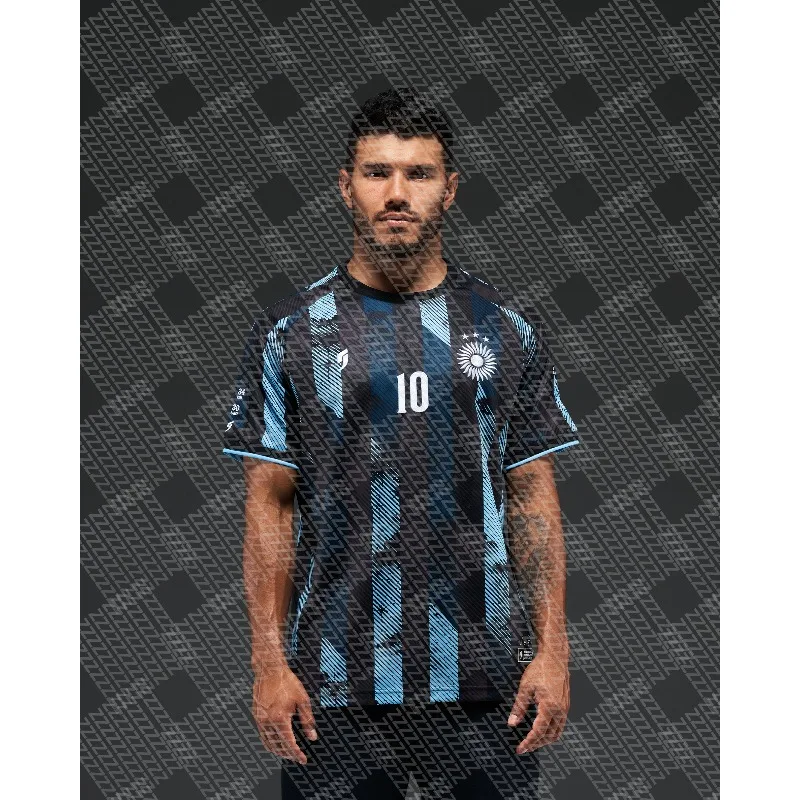

Assisting in World Football Events, Argentina's Creative Concept Jersey, Summer Short Sleeves Designed for Solo Use, 3D Printed