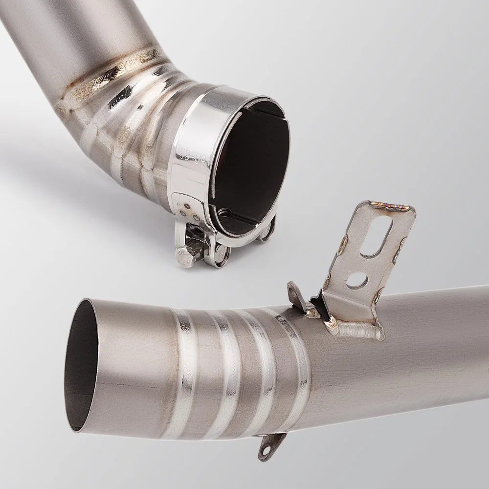 Motorcycle Exhaust Escape Moto Modify Mid Link Pipe Slip On RSV4 Exhaust System 2009-2014