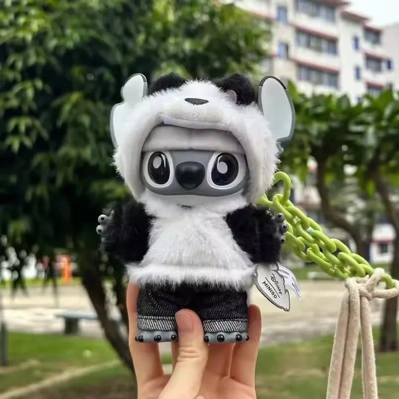 Neue Disney Stitch Gen z Panda Street Series Vinyl Gesicht Plüsch Puppe Spielzeug Anhänger Limited Edition Sammler Blind Box Trendiges Spielzeug