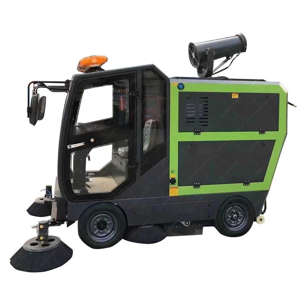 Large spray and storage scrubber, outdoor public places, large area cleaning, road hygiene maintenance,with air conditioning