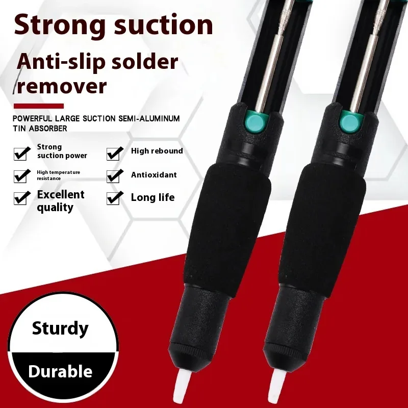 

Professional Auto-Rebound Desoldering Gun with Soft Anti-Skid Handle & Double Ring Pump - Electronics Repair Tool Kit