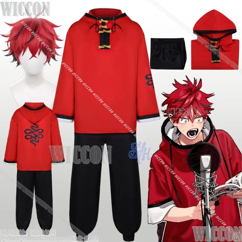 

Альма Косплей Gokurakugaiii Аниме Одежда Красный Толстовка Брюки Панк Мода Y2k Униформа Парик Хэллоуин Карнавальный Наряд Comic Con