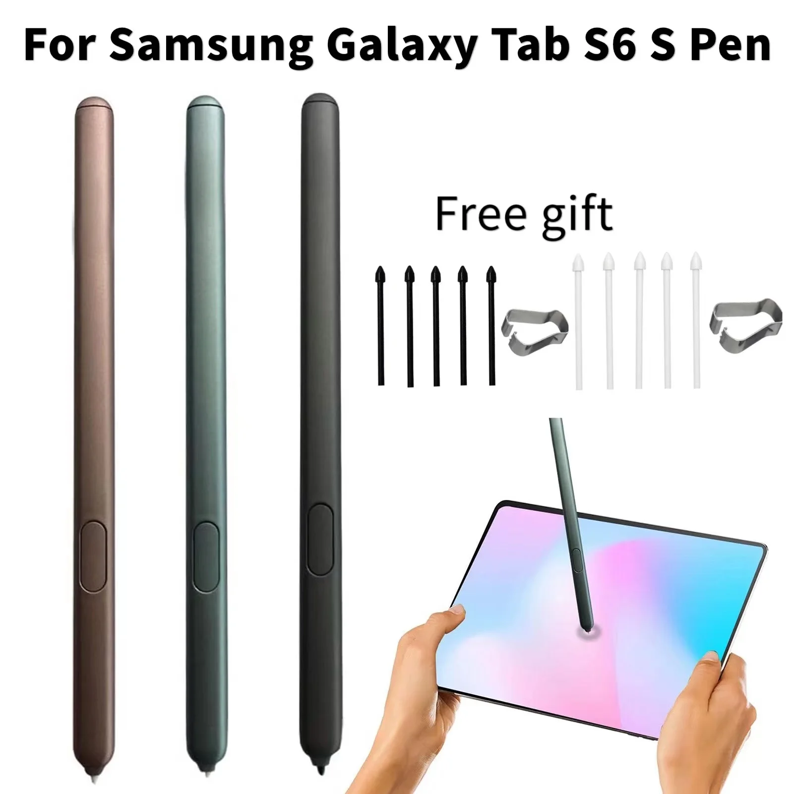 Original Stylus Pen For Samsung Galaxy Tab S6 Touch Screen Pen  SM-T860 SM-T865 Tablet Pen SPen Touch Pencil Without Bluetooth