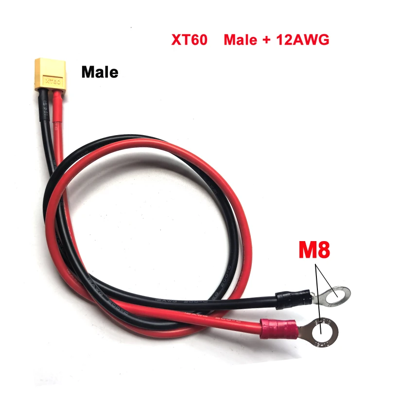 XT60 X90 auf M8 O-Ring-Ösen-Batterieanschluss-Stecker-Kabel 10/12AWG Ladeanschluss für RC Lipo-Akku FPV Racing – Detail 3