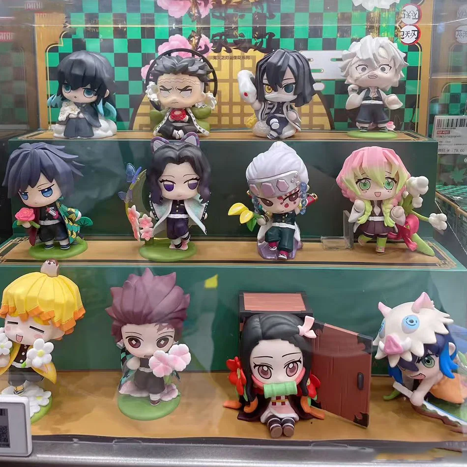 Figurka Tanjiro Kamado Nezuko Anime Cartoon Blind Box Kreatywna Personalizowana Kolekcjonerska Statuetka Model Ozdoba Prezent Niespodzianka