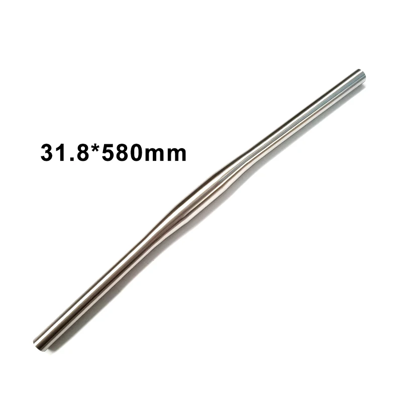 Fit for Folding Bicycle MTB Titanium Flat Hand Bar Bike Handlebar 25.4x580 / 560 and 31.8x580 mm