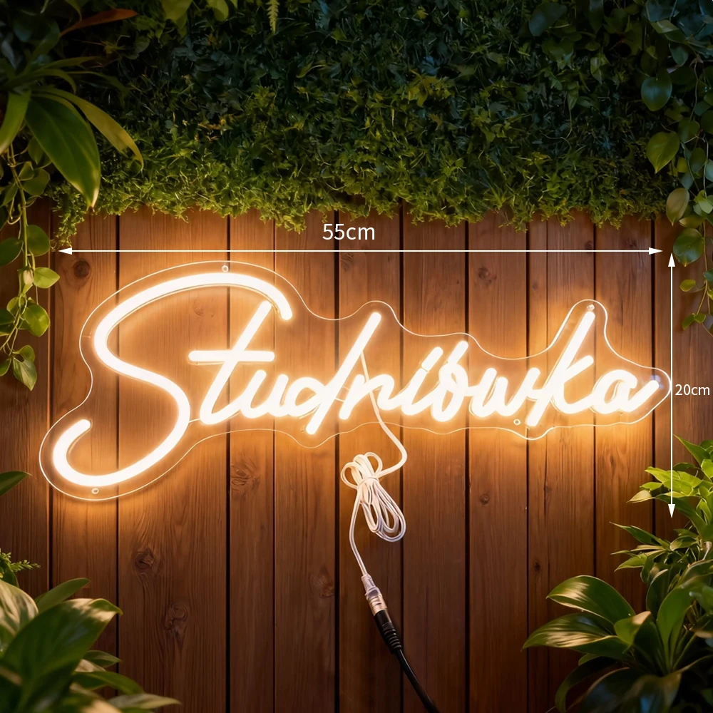 Big 55x20cm Custom Neon Light LED Prom Party Neon Sign Studniówka For Sign for Wedding Birthday Room Home Decoration
