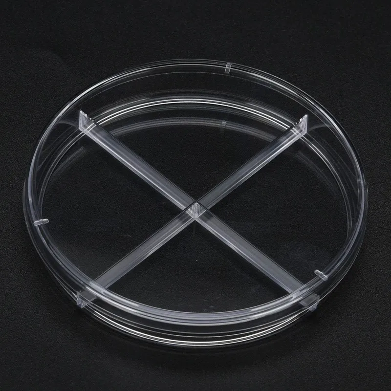 20pcs High quality plastic disposable Dichotomy  plastic sterile culture dish 10sets/package sterilization chemical laboratory