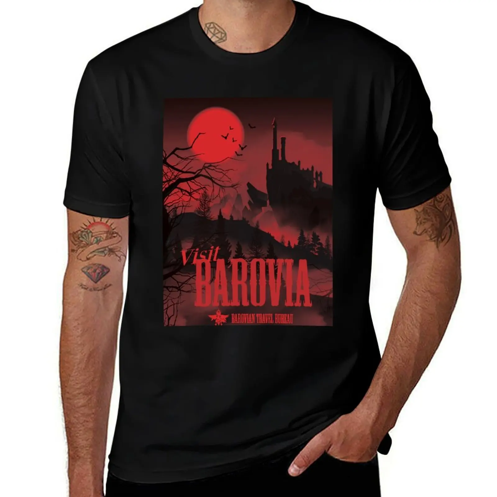 Visit Barovia - Red T-Shirt Moisture Wicking Quick Dry Tee