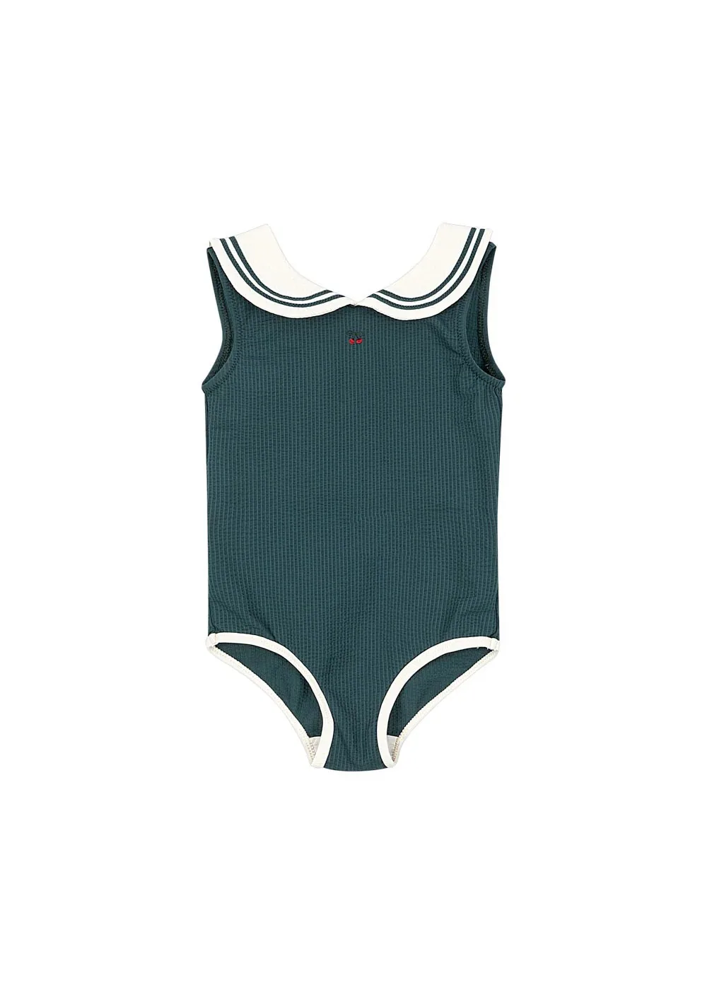Girls' Cherry Navy Style Swimsuit 2026KS in Stock - Vibrant Swimwear for Young Girls