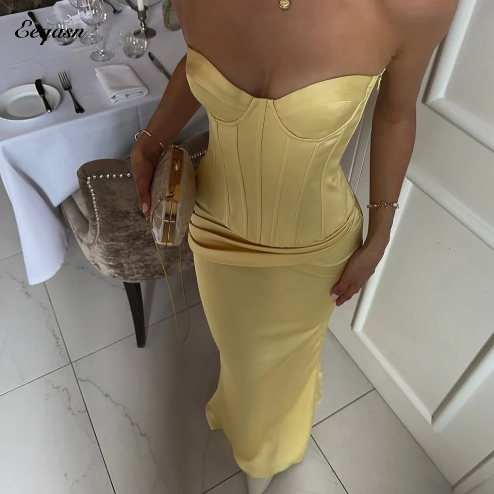 

Вечерние платья русалки, длинное вечернее платье русалки, женское длинное платье без бретелек макси знаменитостей, Vestidos De Festa по индивидуальному заказу