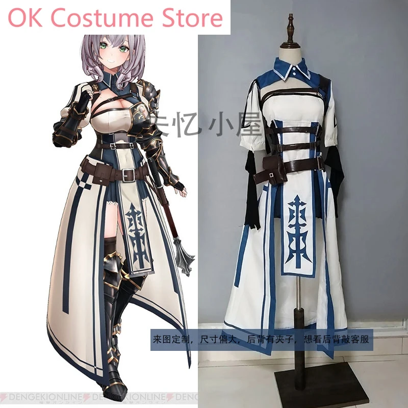 Anime!VTuber Hololive Shirogane Noel SJ Dress Gothic Uniform Cosplay Costume Halloween Party Suit For Women Custom Made 2021 NEW