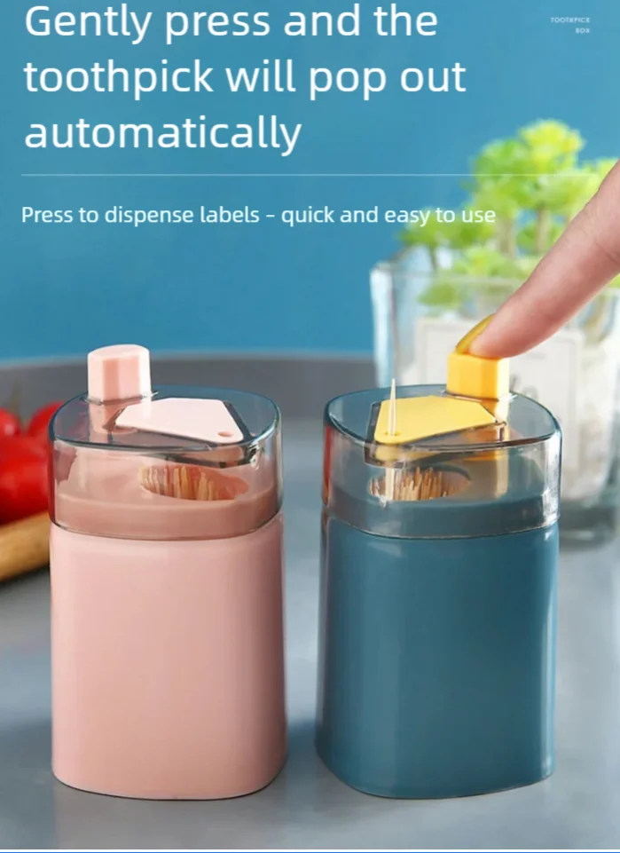 Creative Restaurant Push-Down Toothpick Holder