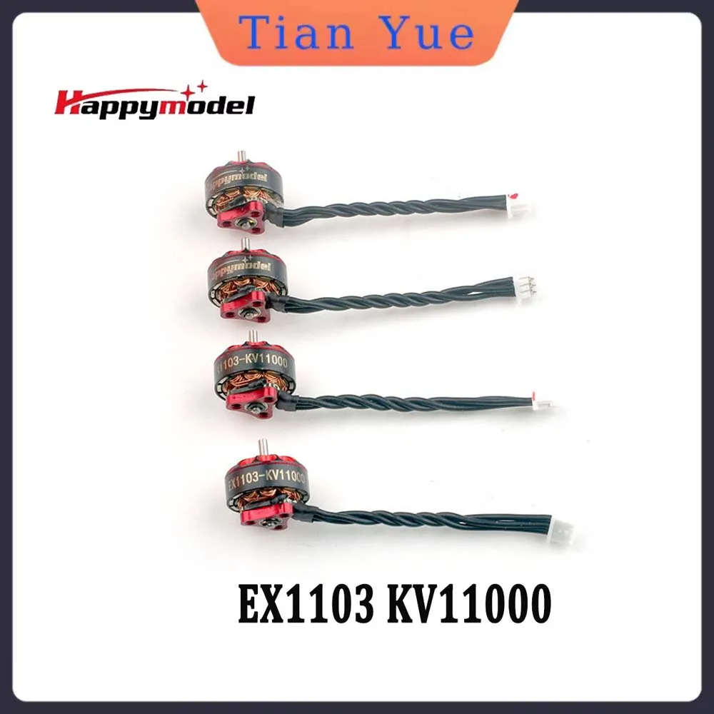 

HappyModel EX1103 KV11000 Brushless Motor 1-2S Replacement for Bassline 2S Micro 90mm FPV Drone DIY Aircraft Parts