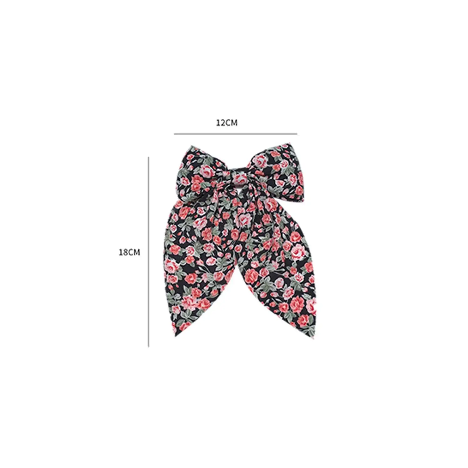 1 pz dolce floreale bowknot fermagli per capelli per le donne ragazze stampa archi forcine barrettes clip a becco d'anatra copricapi accessori per capelli