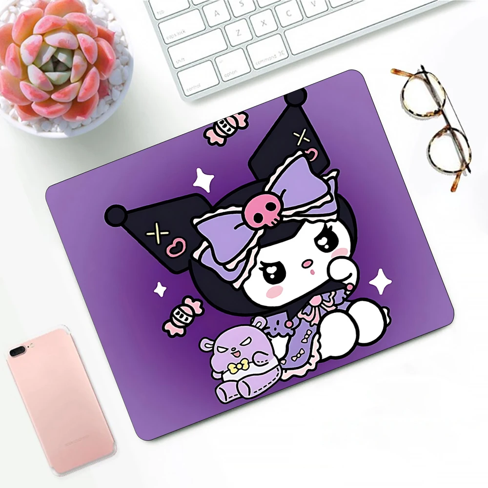 

Cute pink My Melody Kuromi Gaming Mouse Pad XS Small Mousepad For PC Gamer Desktop Decoration Office Mouse Mat Deskmat Rug