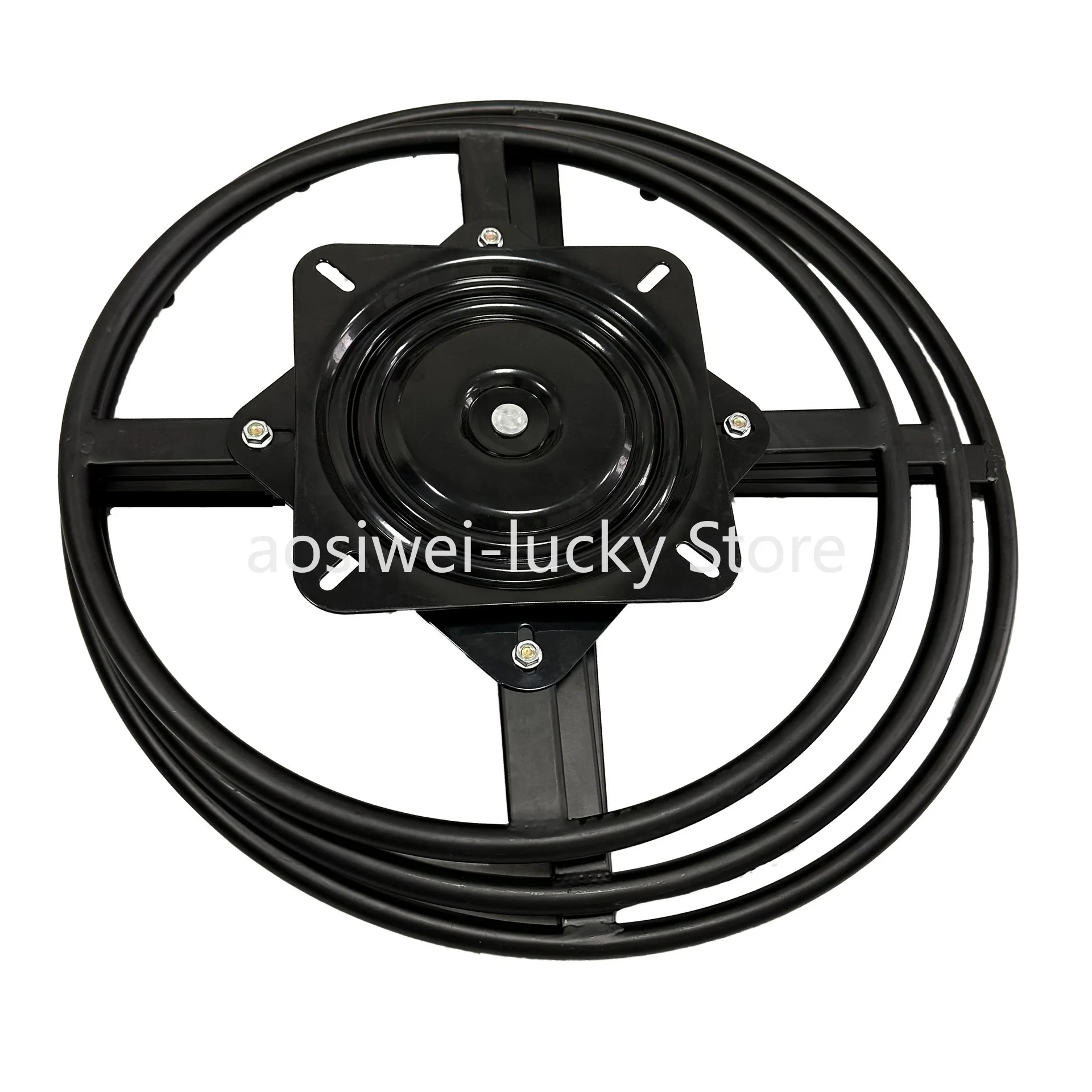360 Degree Rotating Chair Iron Frame Furniture Turning Circle Seat Rail Hardware Bar Stool Dining Table Revolve Chair Design
